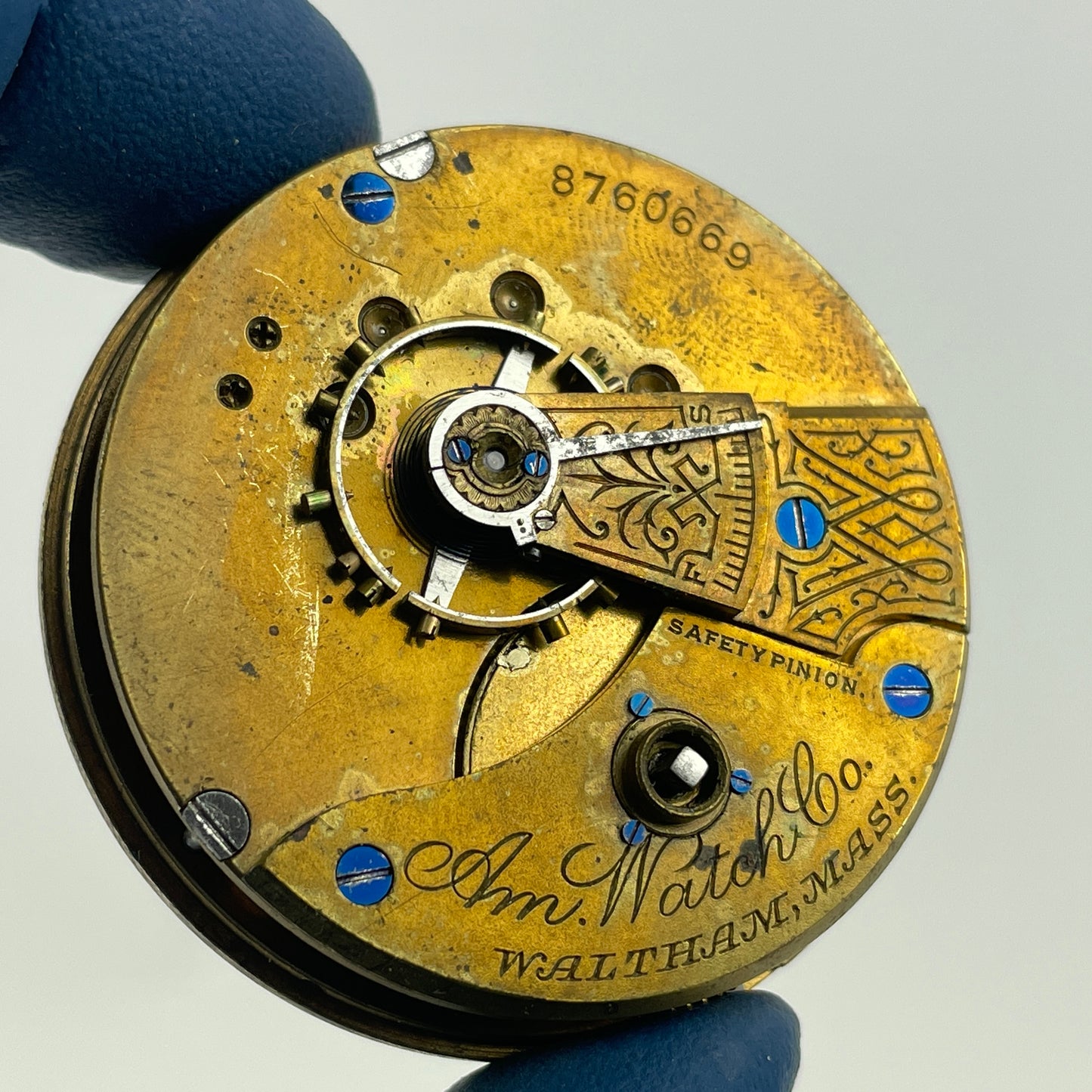 Apr Lot 85- Waltham 18 Size Model 1857 Key Wind & Set 7 Jewel Pocket Watch Movement