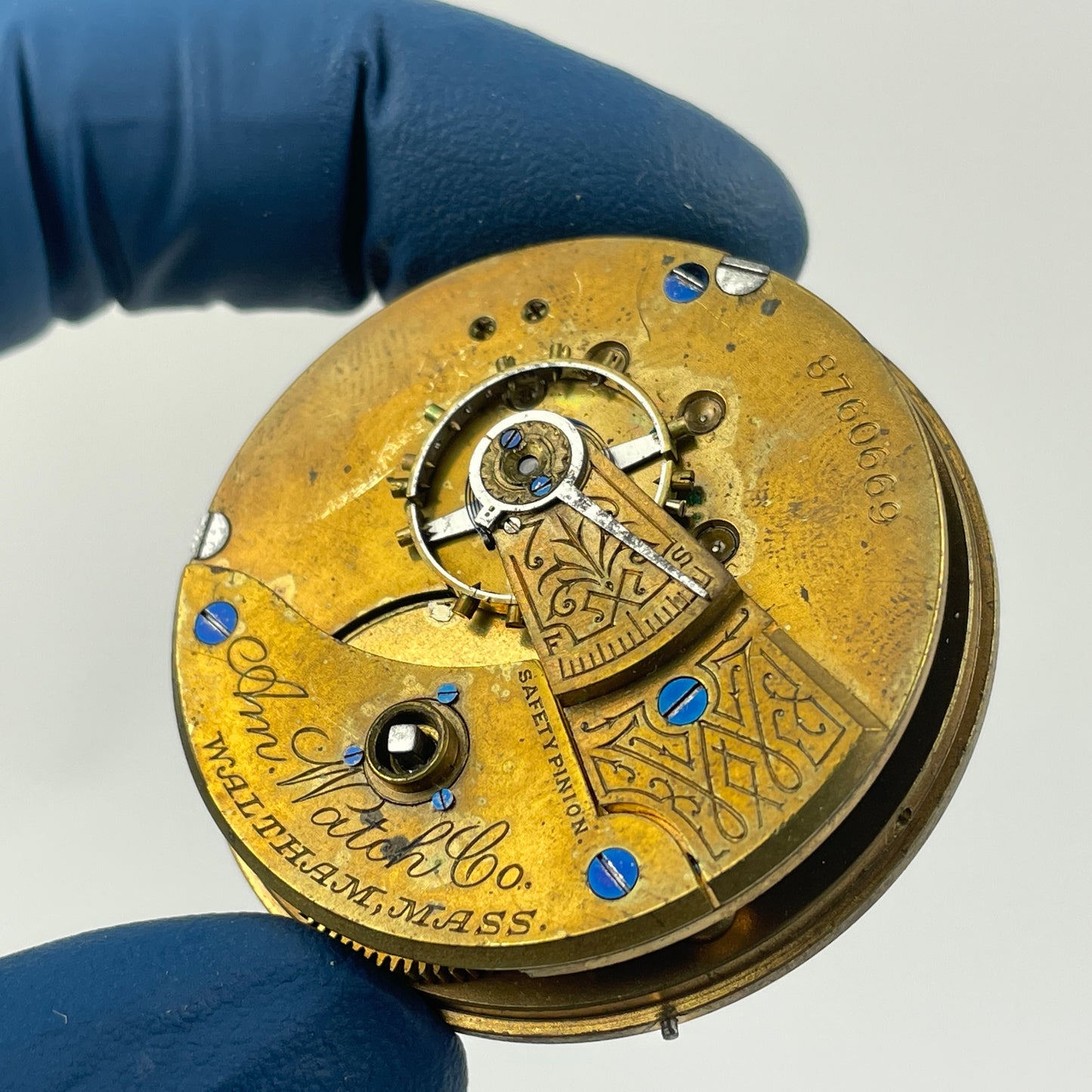 Apr Lot 85- Waltham 18 Size Model 1857 Key Wind & Set 7 Jewel Pocket Watch Movement