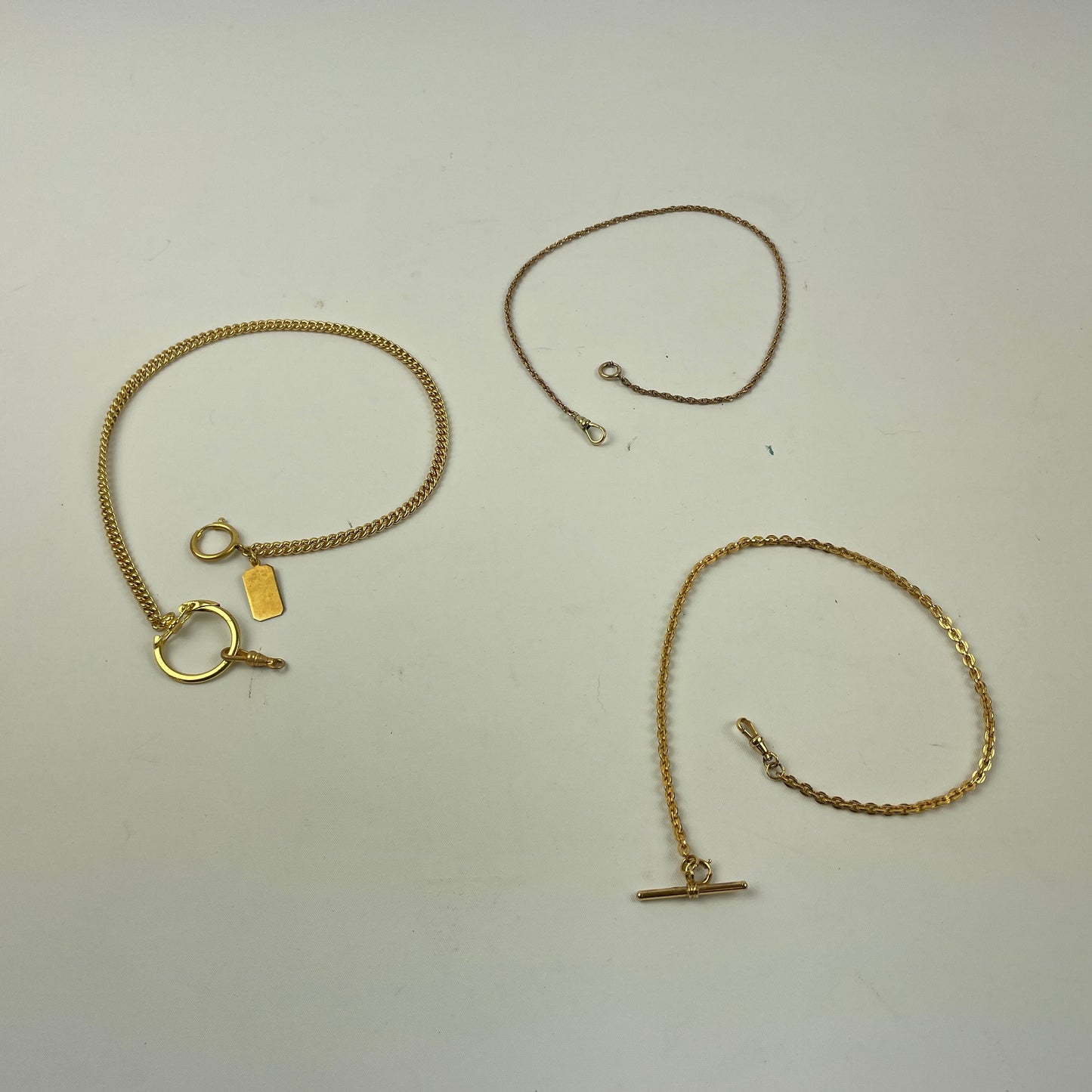 Apr Lot 37- Men’s YGF Pocket Watch Chains
