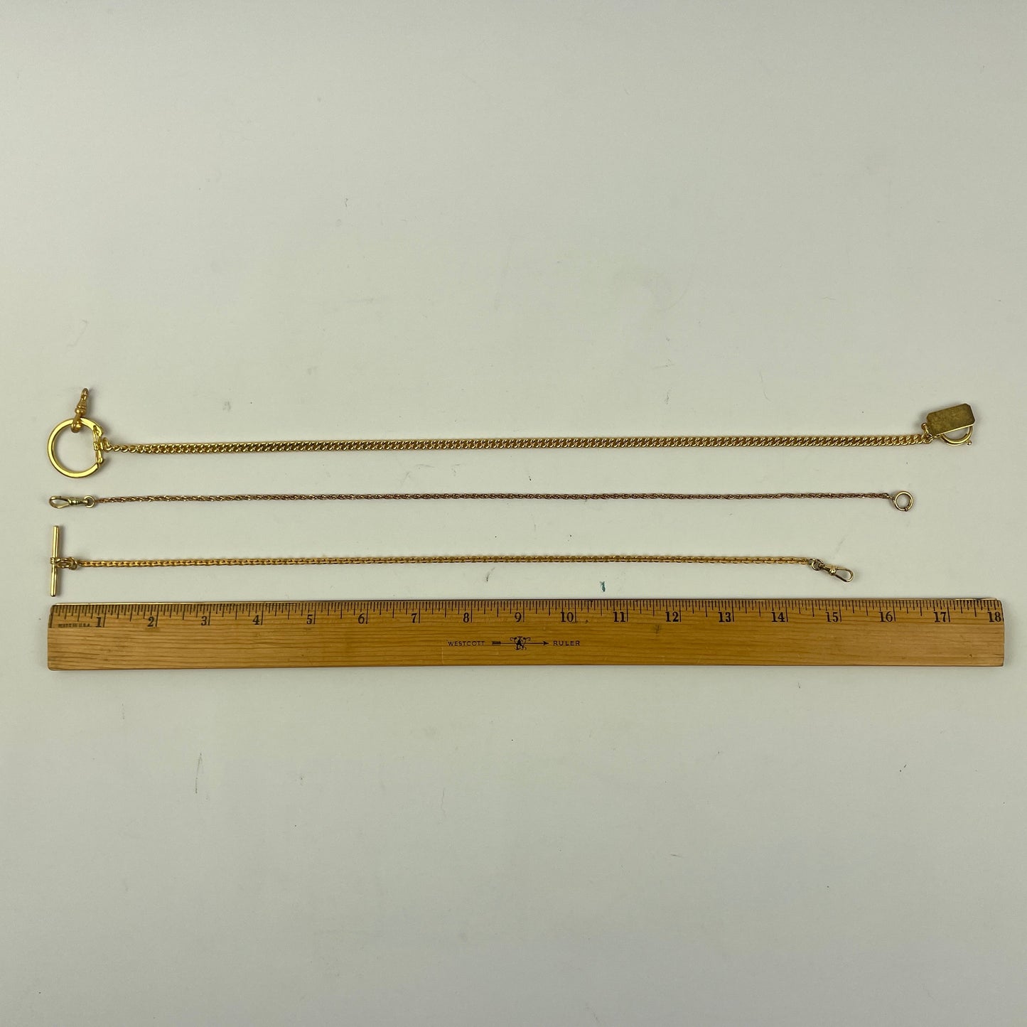 Apr Lot 37- Men’s YGF Pocket Watch Chains