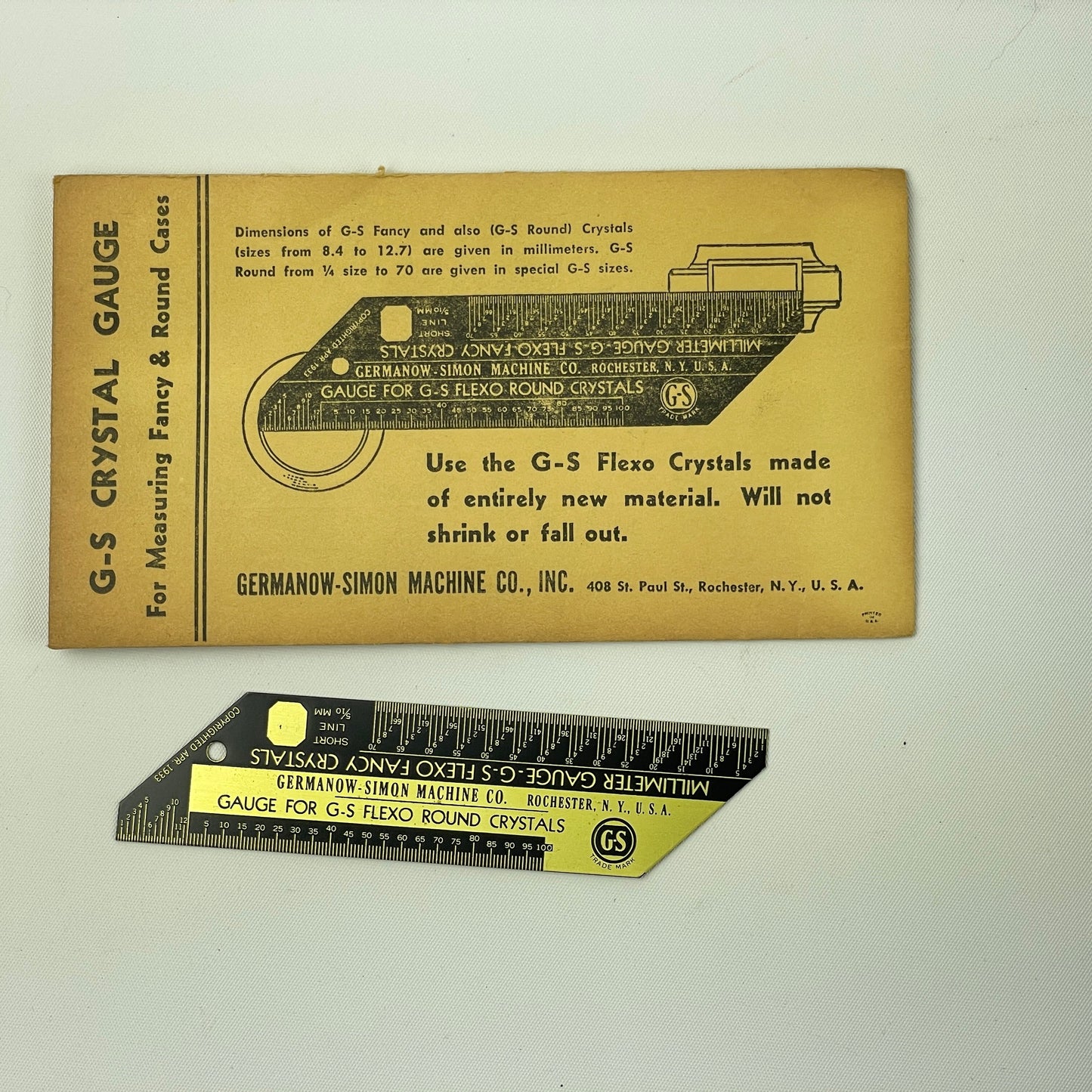 Apr Lot 89- Watchmaker’s Boxed G-S Crystal Hand Press