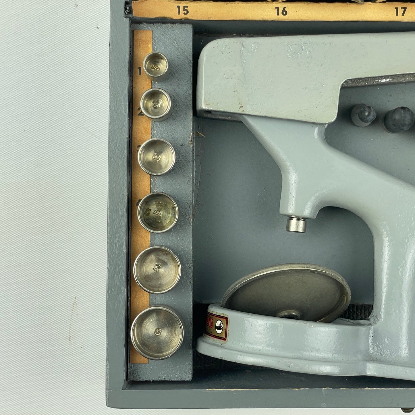 Apr Lot 89- Watchmaker’s Boxed G-S Crystal Hand Press