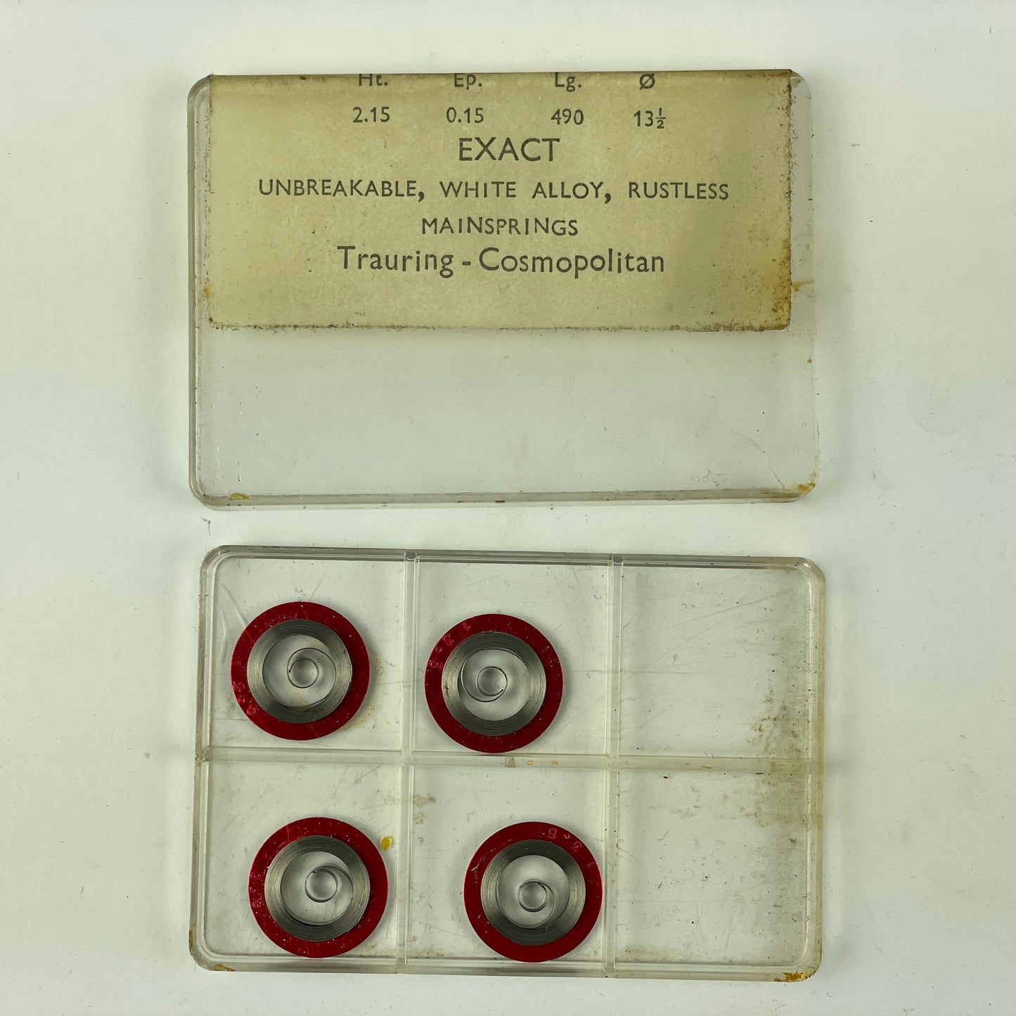 Apr Lot 11- Waltham 12 Size White Alloy Unbreakable #2224A Mainsprings