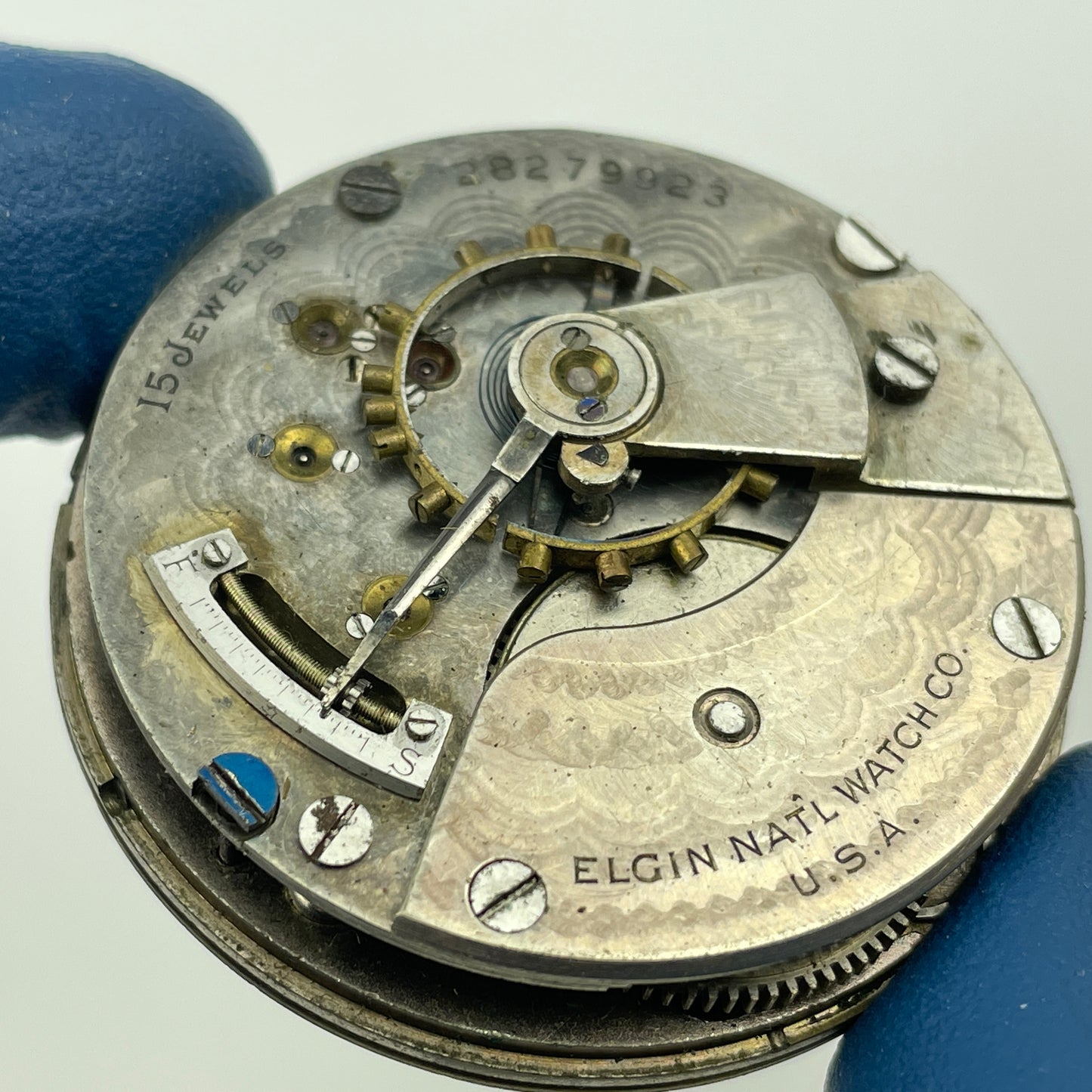 Lot 78- Elgin 18 Size Nickel Open Face Movement