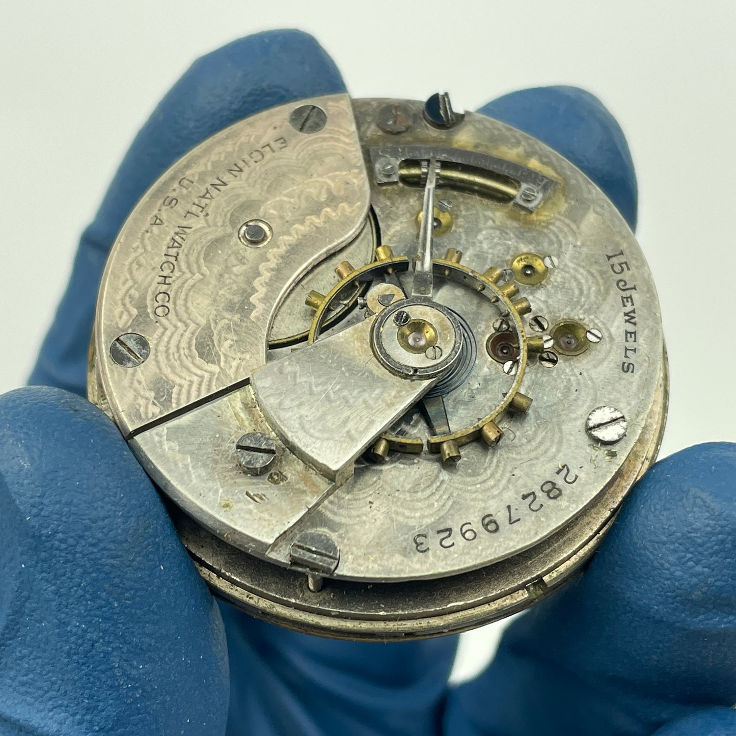 Lot 78- Elgin 18 Size Nickel Open Face Movement
