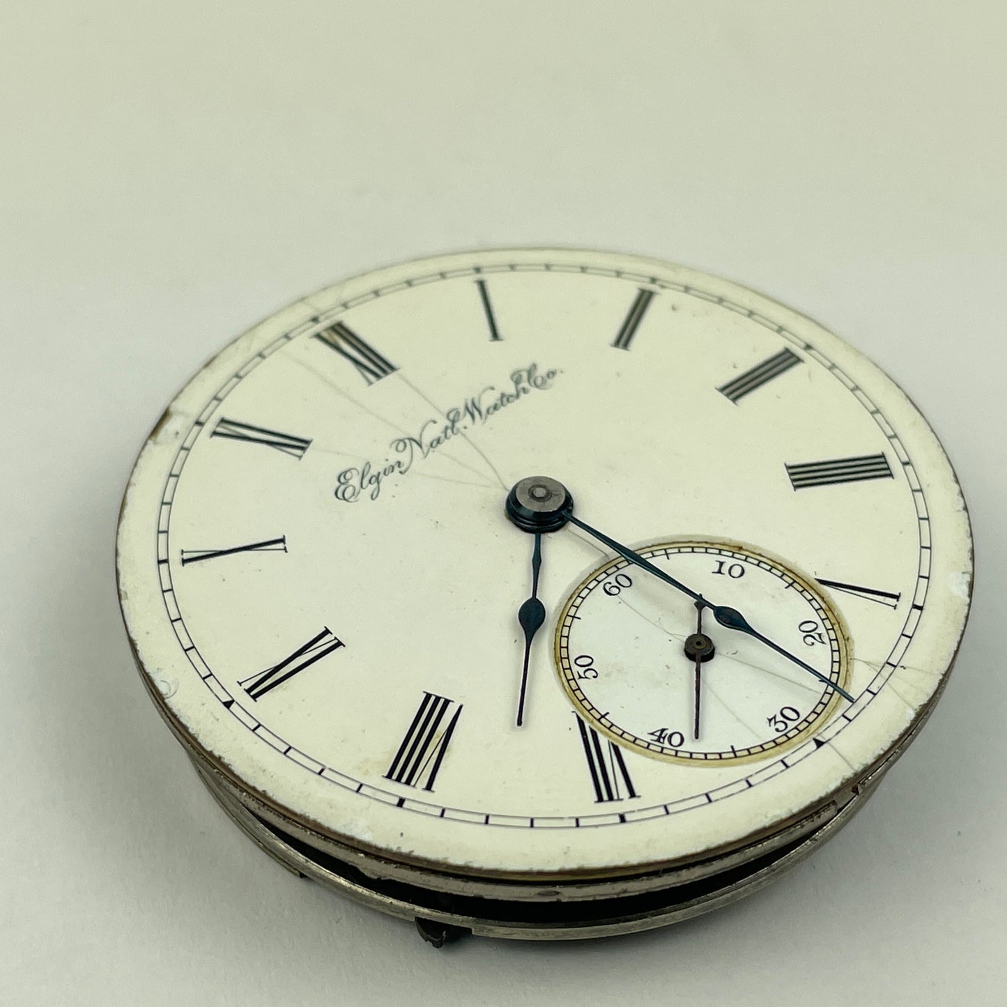 Lot 78- Elgin 18 Size Nickel Open Face Movement