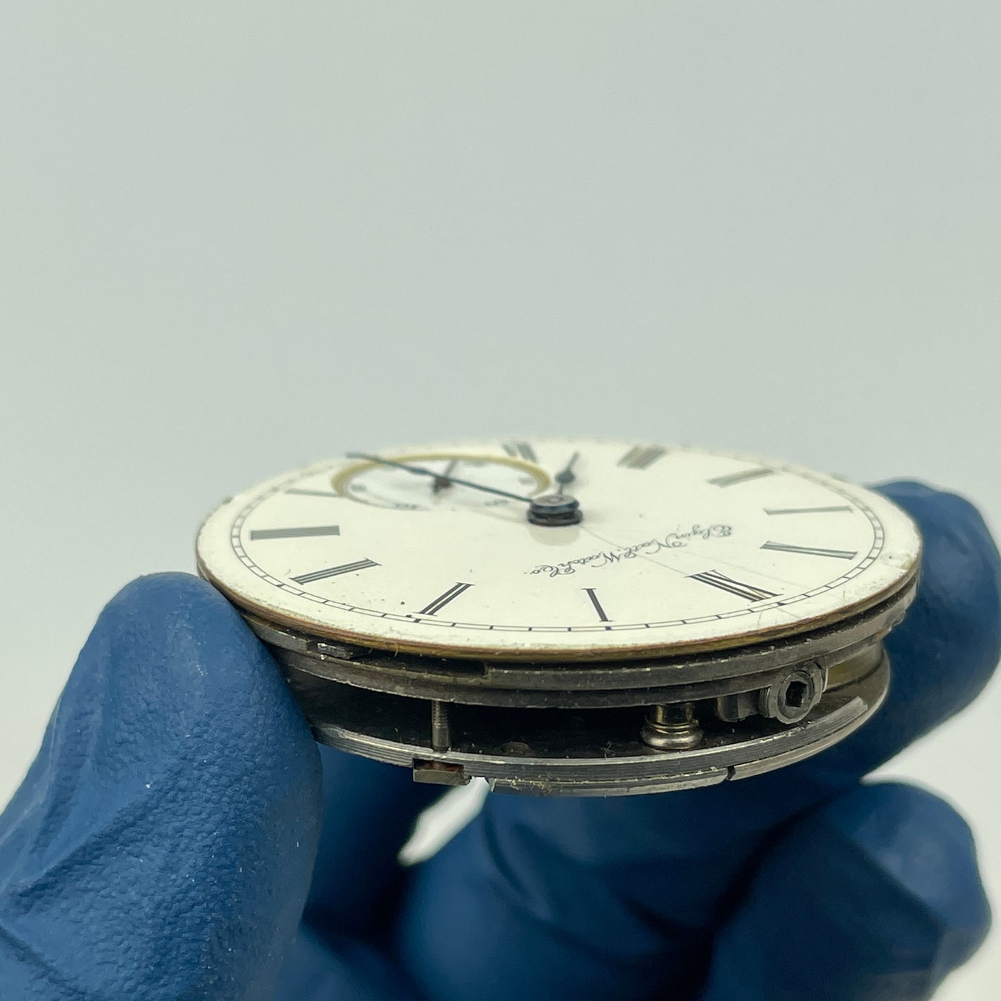 Lot 78- Elgin 18 Size Nickel Open Face Movement