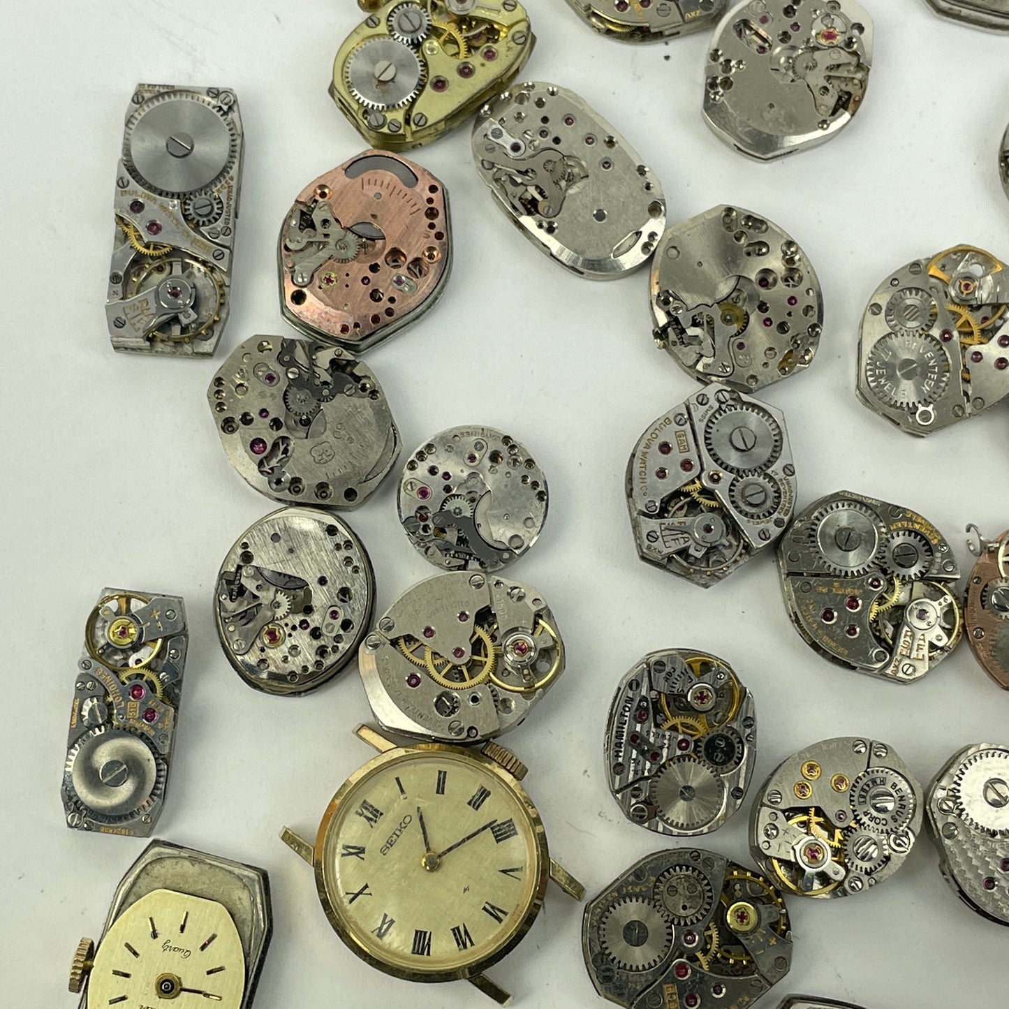 Lot 77- Swiss & American Vintage Ladies Wristwatch Movements