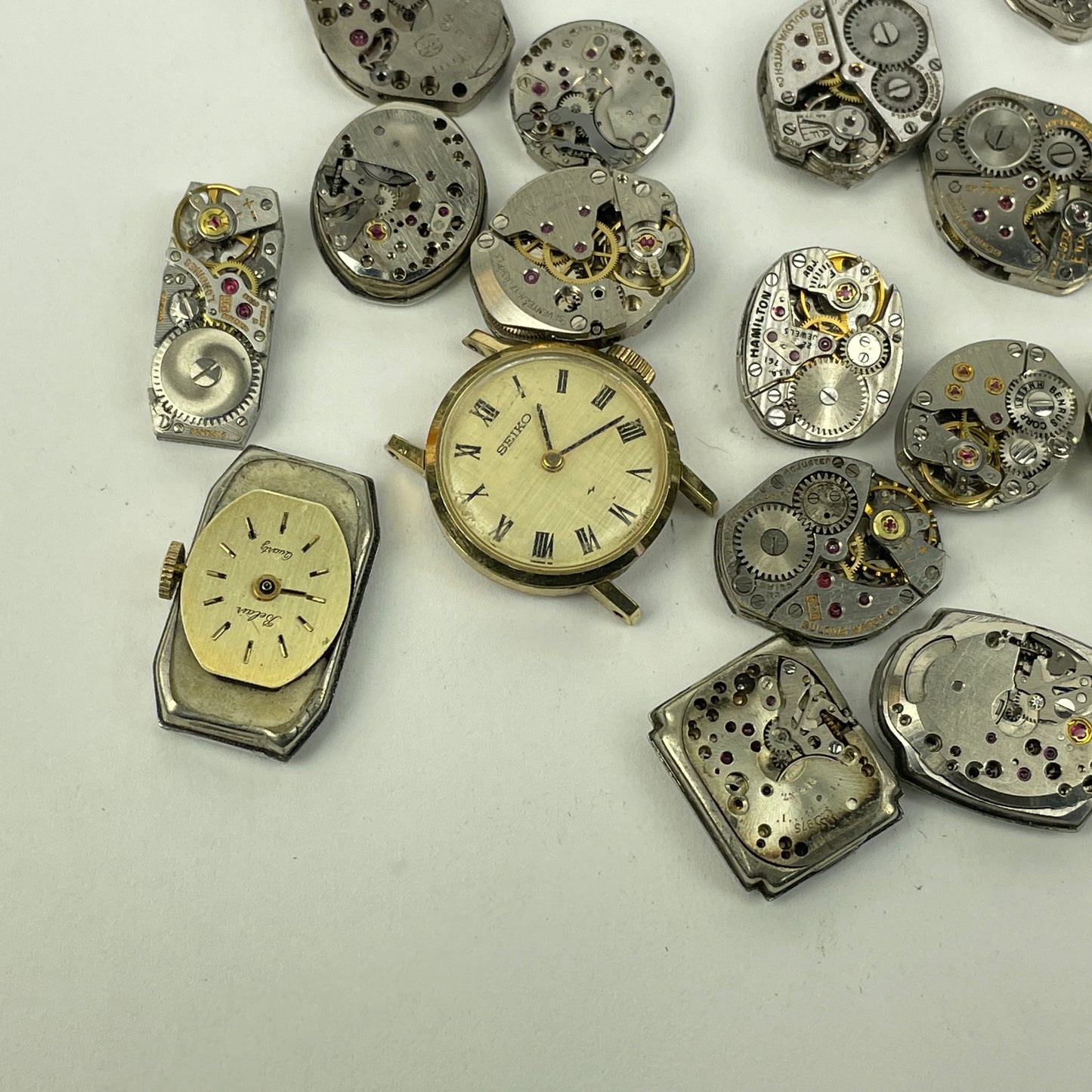 Lot 77- Swiss & American Vintage Ladies Wristwatch Movements