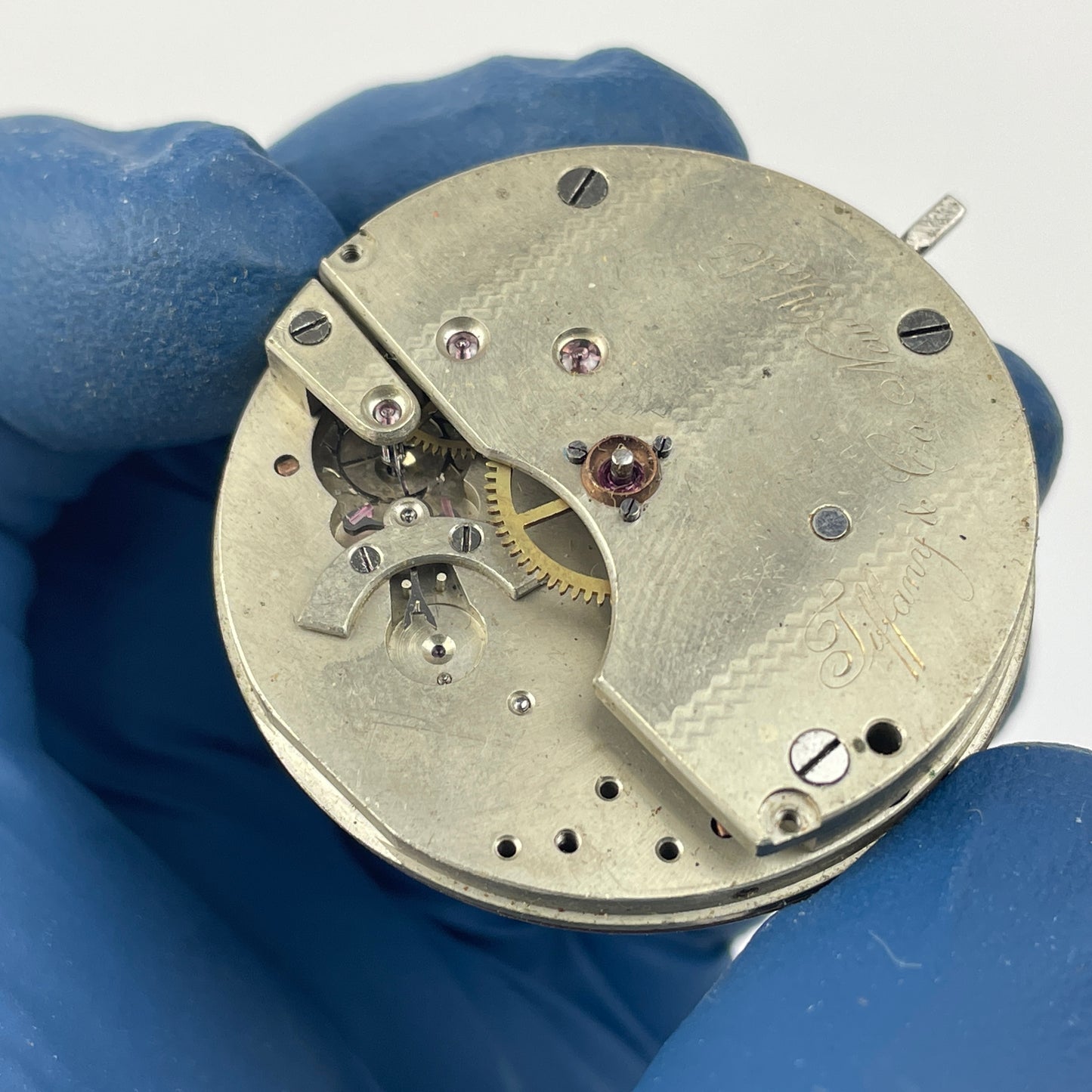 Lot 30- Tiffany & Co. New York 40.5 MM Hunting Pocket Watch Movement