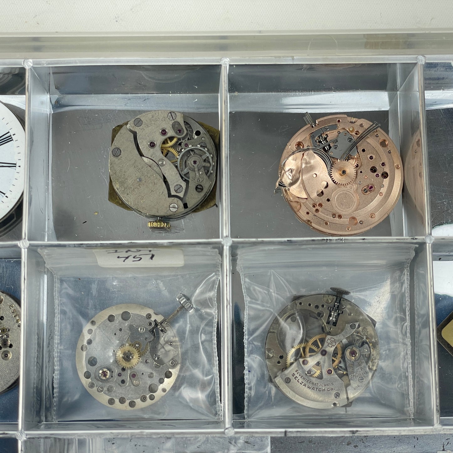 Lot 102- Swiss Assortment of Wristwatch Movements