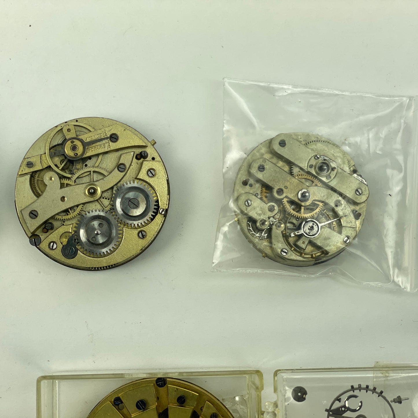 Lot 105- Watchmaker’s Selection of Swiss & English Pocket Watch Movements