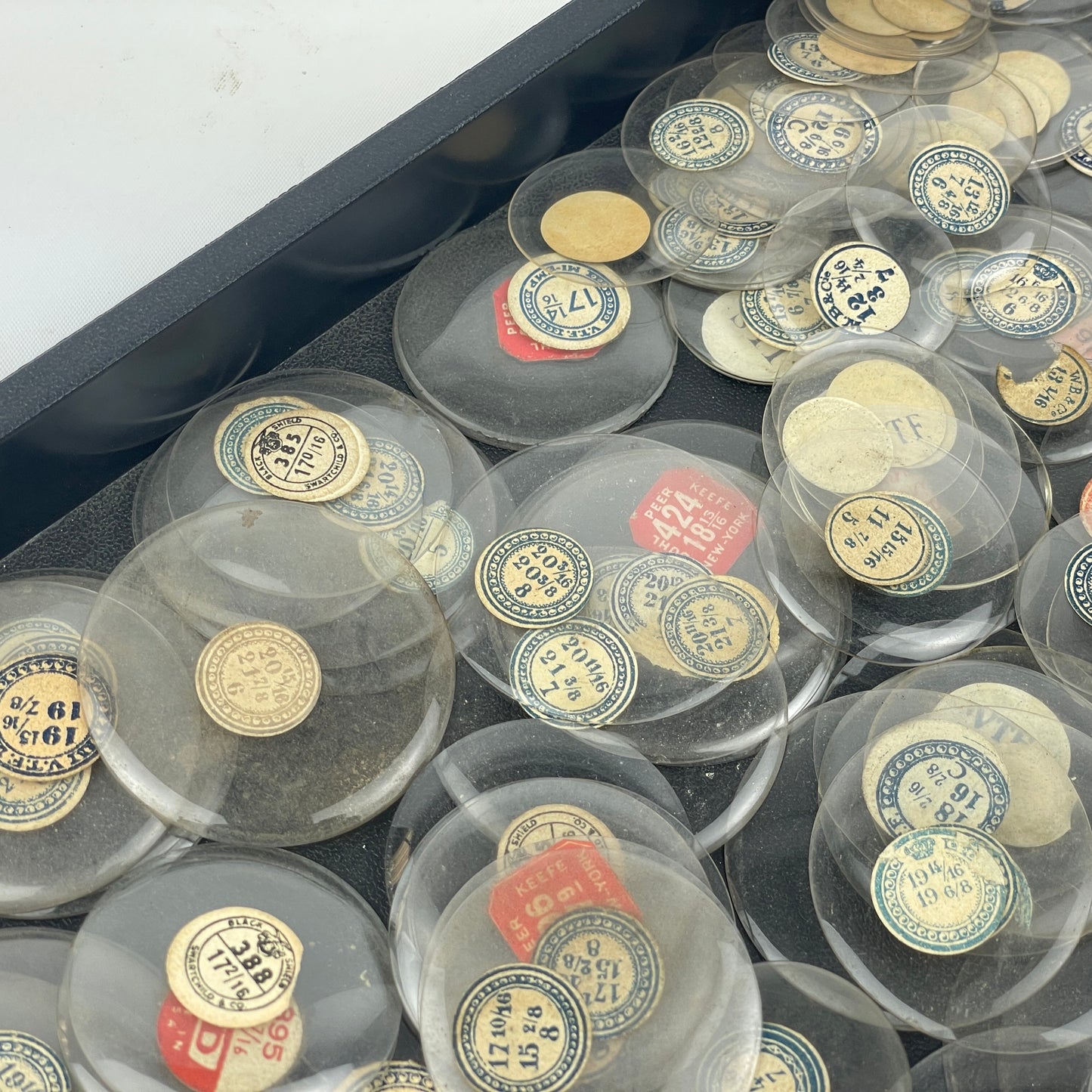 Lot 107- Watchmaker’s Selection of 200 Glass Pocket Watch Crystals