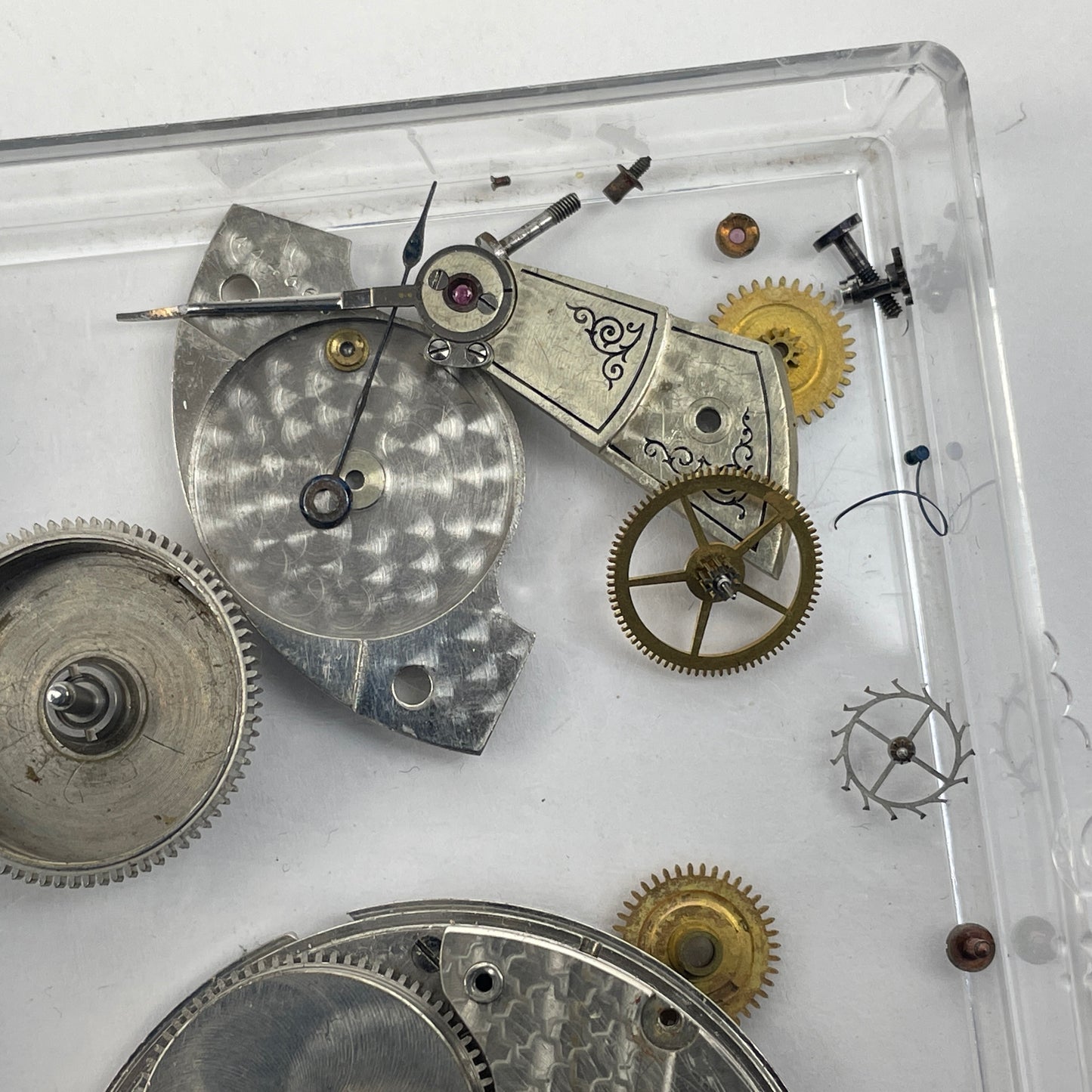 Lot 115- Hamilton 18 Size Model 940 Nickel Pocket Watch Movement Parts