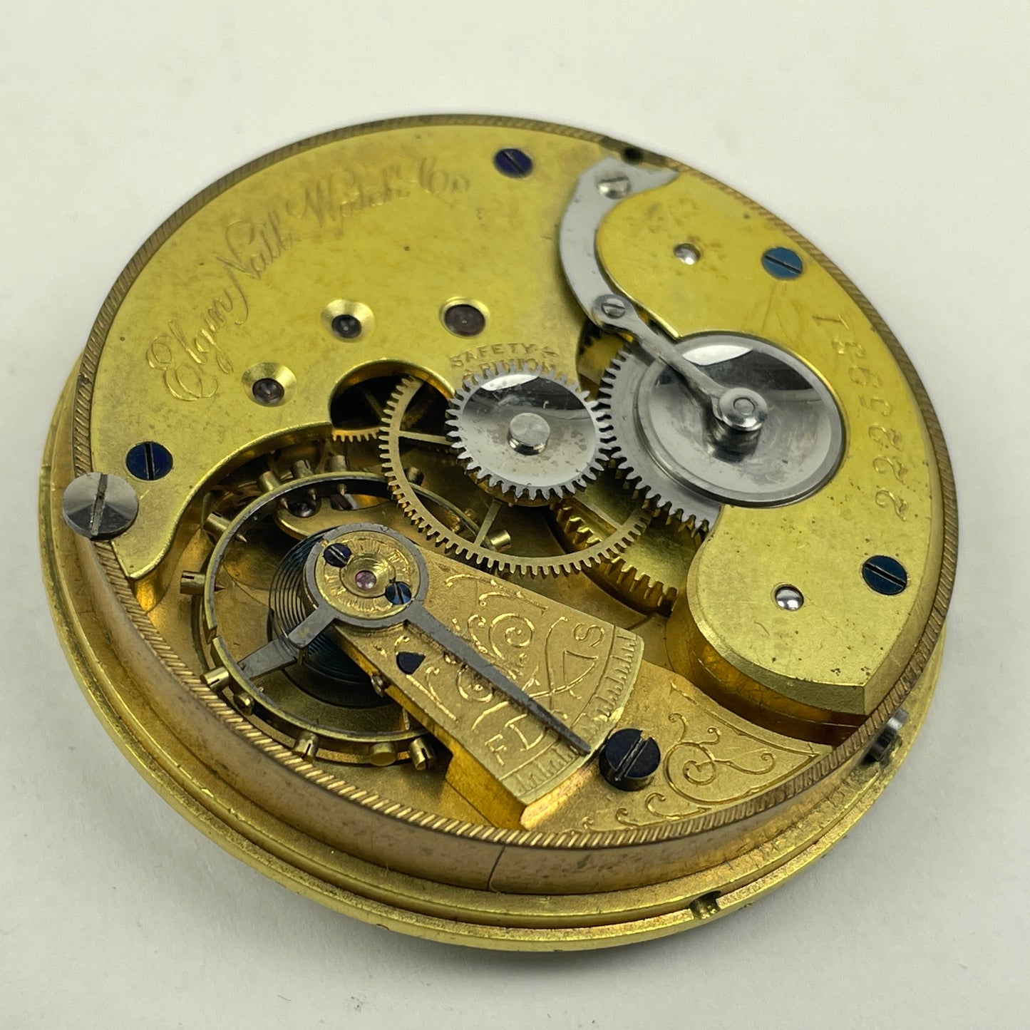 Lot 116- Elgin 16 Size “CONVERTIBLE” Gilt 15 Jewel Pocket Watch Movement