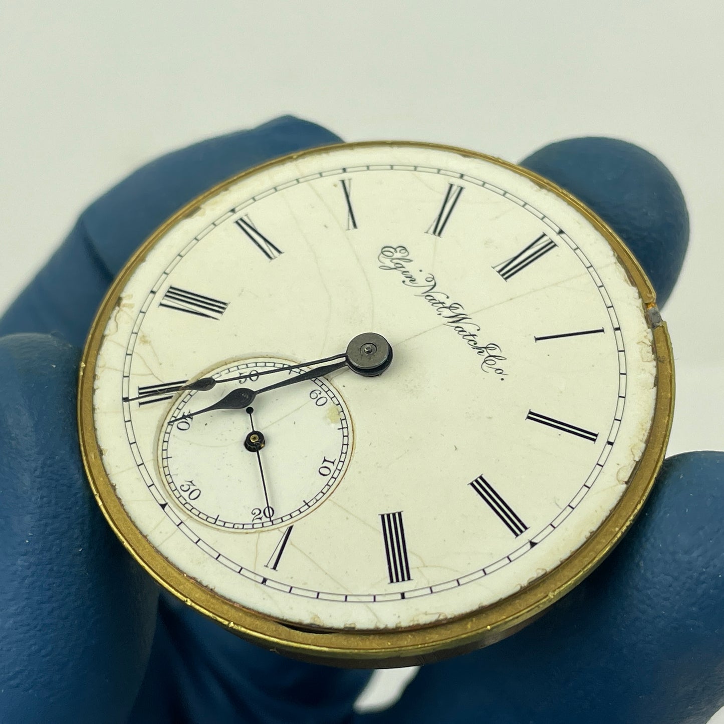 Lot 116- Elgin 16 Size “CONVERTIBLE” Gilt 15 Jewel Pocket Watch Movement