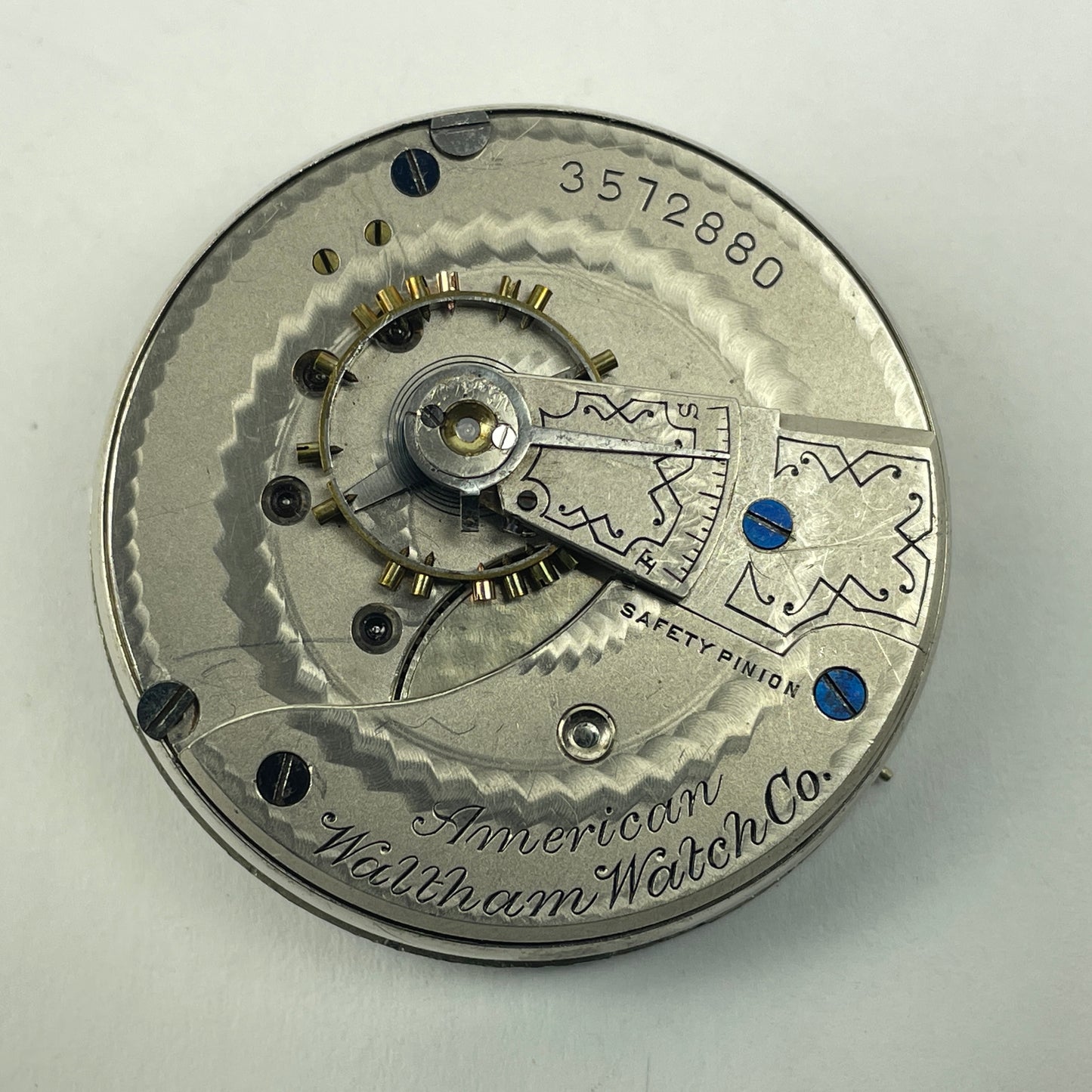 Lot 117- Waltham 18 Size Gilt & Nickel Pocket Watch Movements