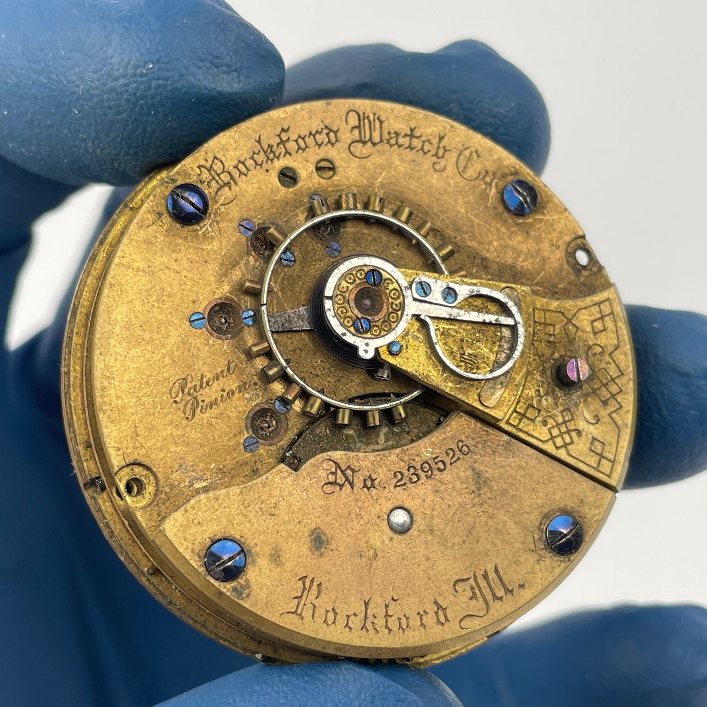 Lot 120- Rockford 18 Size Pocket Watch Movements
