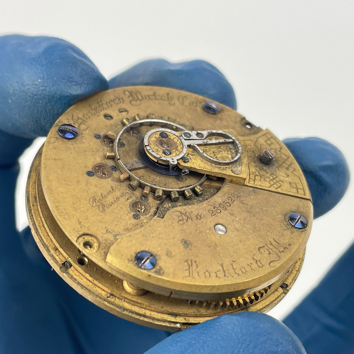 Lot 120- Rockford 18 Size Pocket Watch Movements