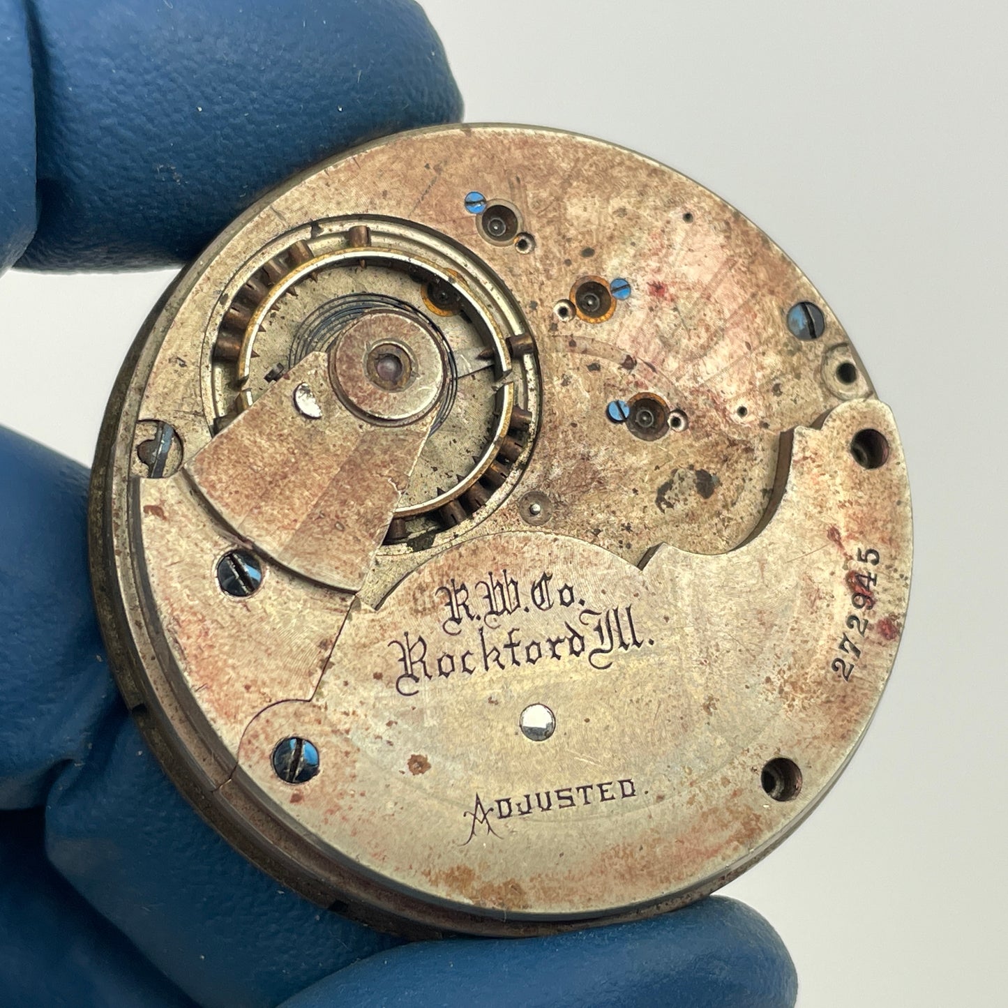 Lot 120- Rockford 18 Size Pocket Watch Movements