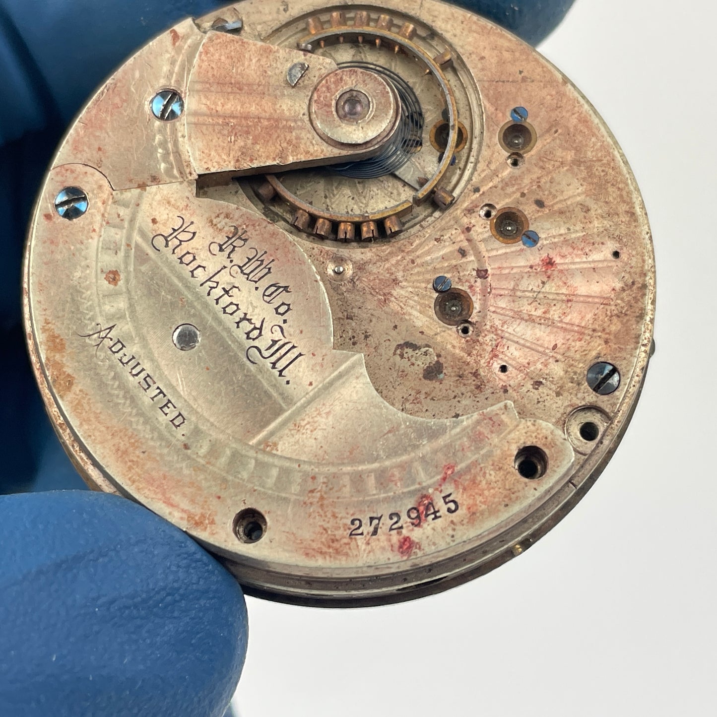 Lot 120- Rockford 18 Size Pocket Watch Movements