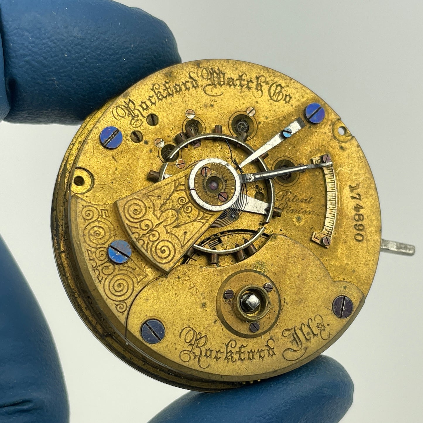 Lot 120- Rockford 18 Size Pocket Watch Movements