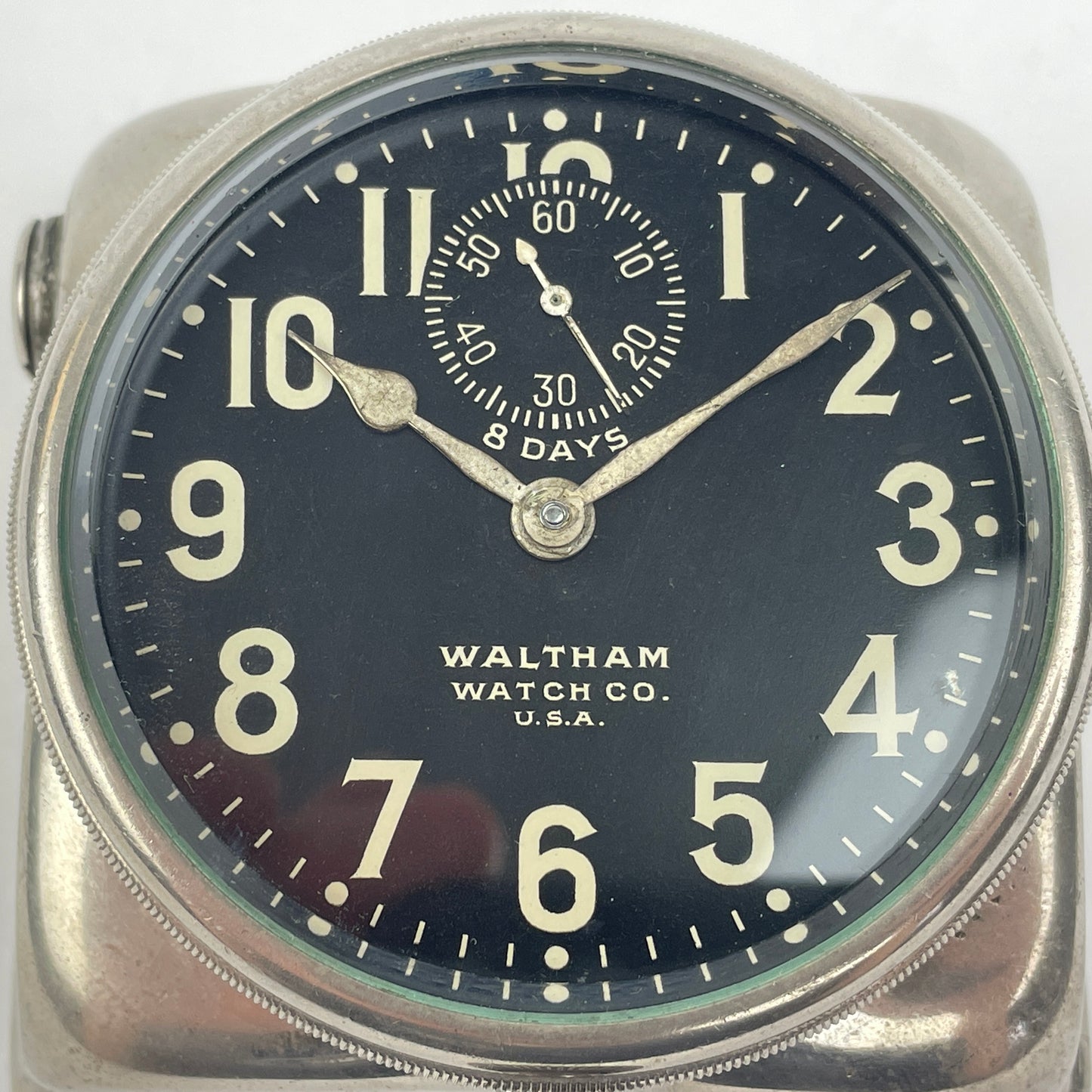 Lot 6 - Waltham Watch Co. 8-Day Car Clock