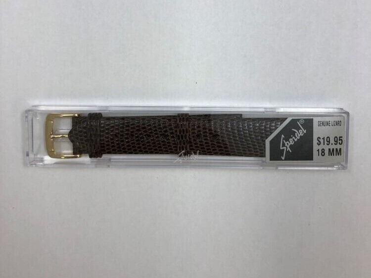 NOS Speidel Men's Genuine Lizard Wristwatch Band