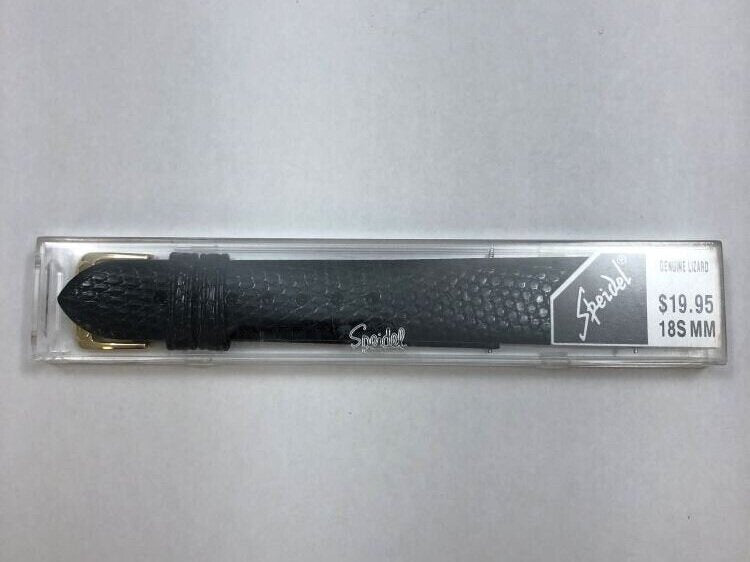 NOS Speidel Men's Genuine Lizard Wristwatch Band