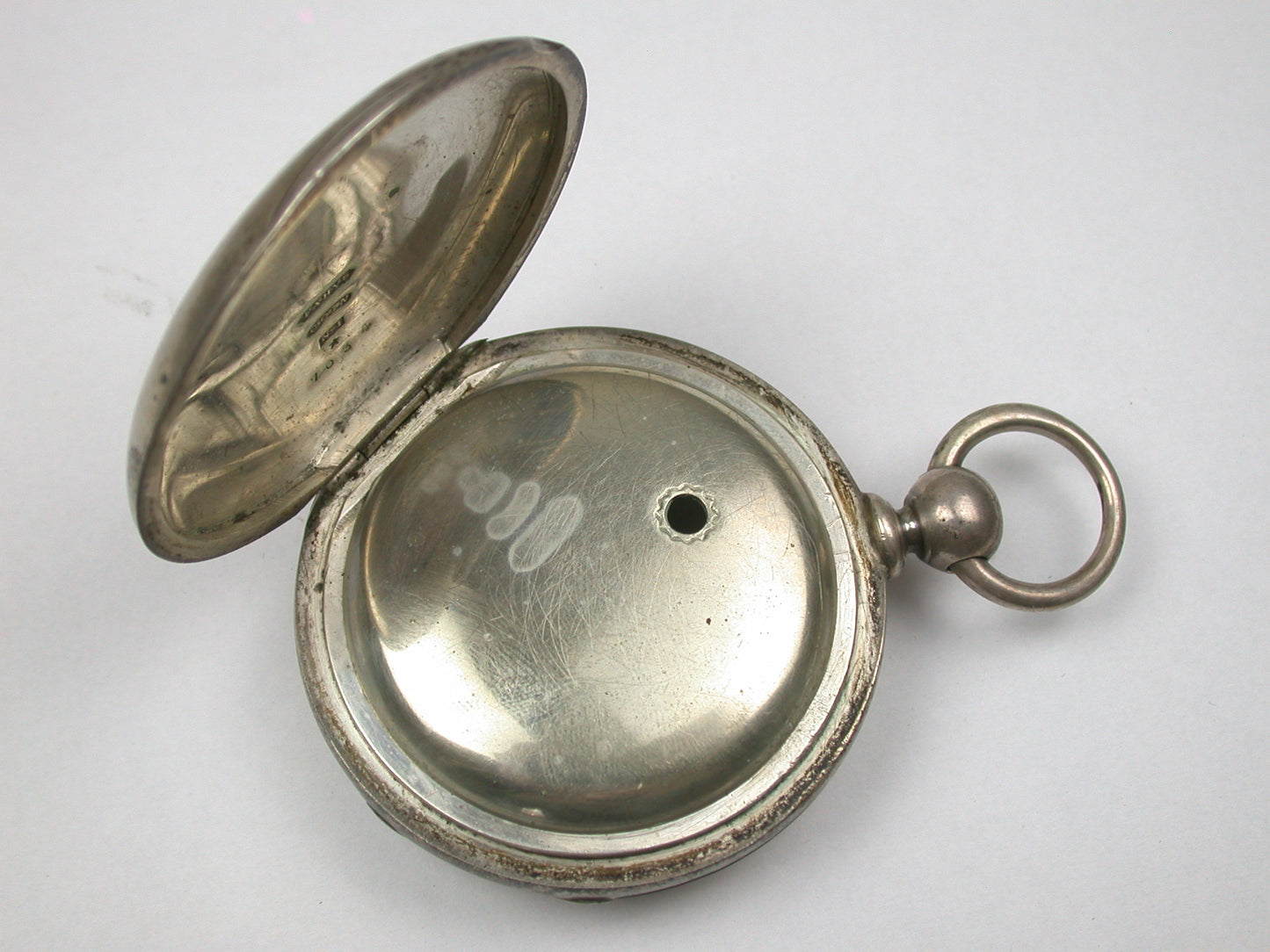 American 18 Size 4 Ounce Dueber Pocket Watch Coin Silver Case