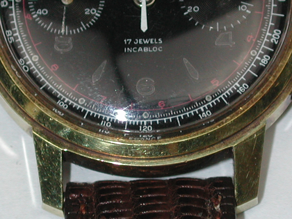 Swiss Wakmann “Venus 188” Man’s 14 Ligne Chronograph Wristwatch