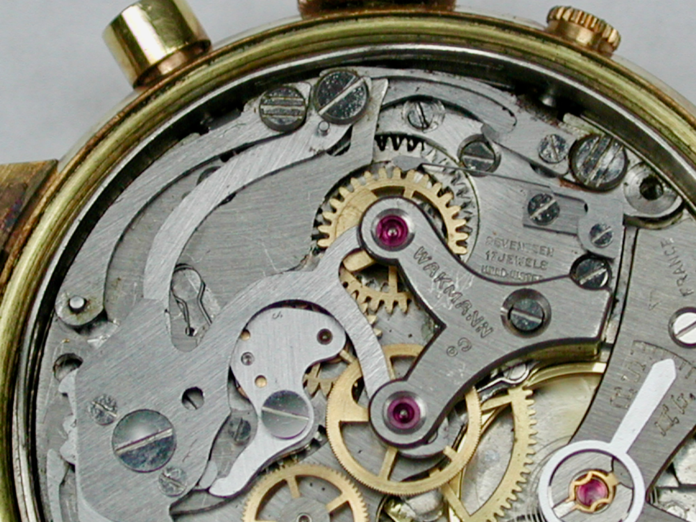 Swiss Wakmann “Venus 188” Man’s 14 Ligne Chronograph Wristwatch