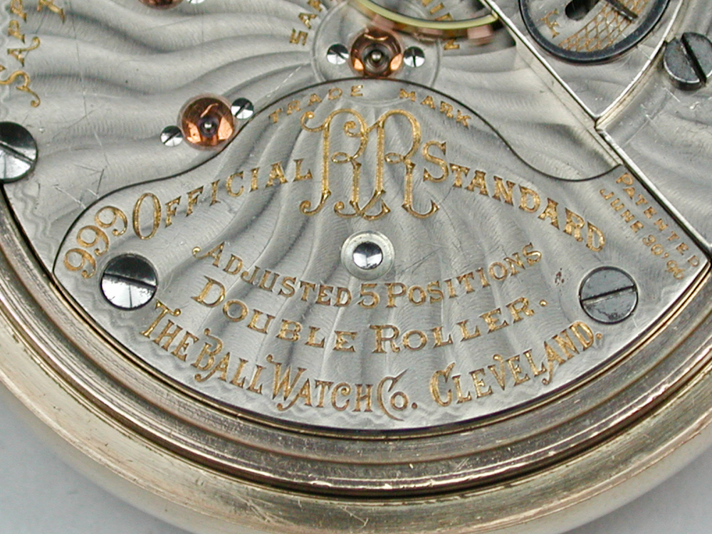 Ball Watch Company (Hamilton) 18 Size Model 999, YGF Open Face 21 Jewel Pocket Watch