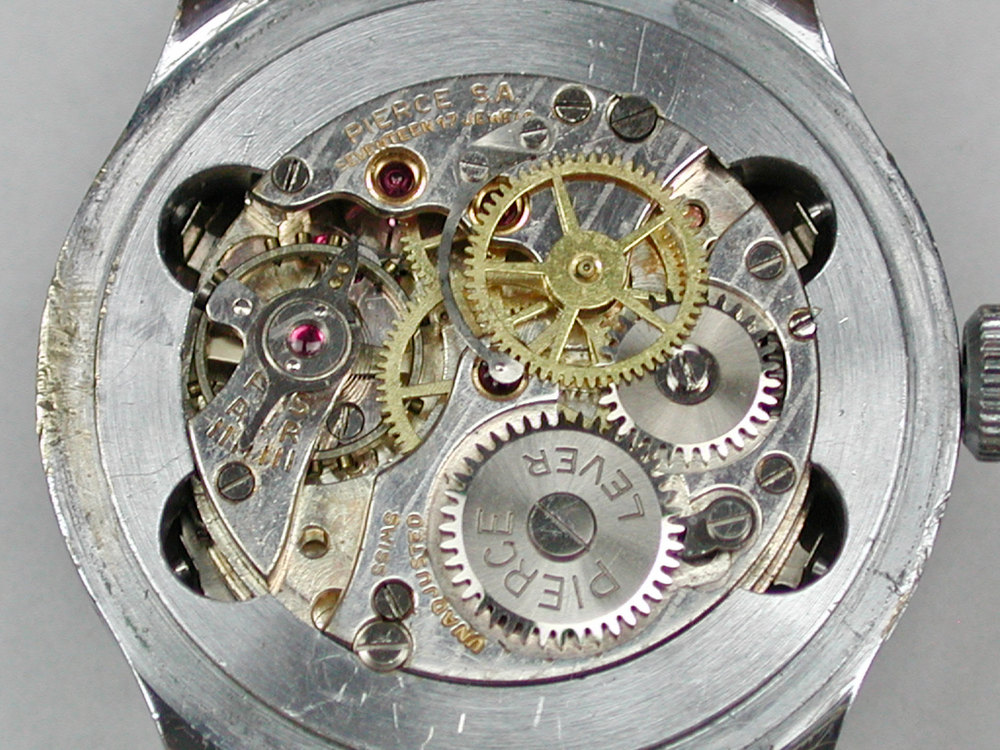 Pierce Men’s Triple Date Moonphase Men’s S/S Wristwatch