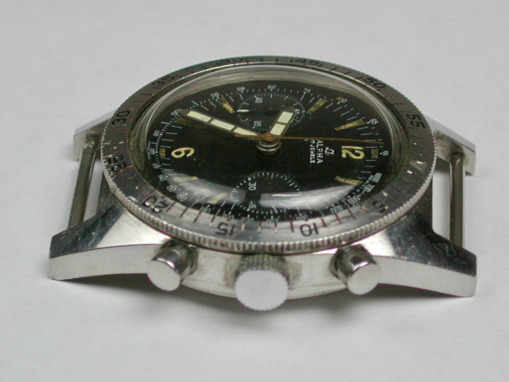 Valjoux Model 92 Men’s Chronograph Wristwatch with Moveable Bezel