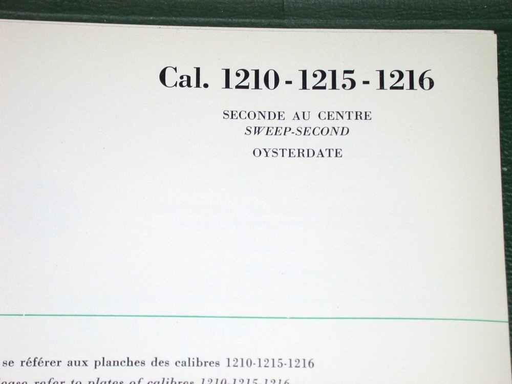 Rolex Movement and Spare Parts Catalogue (Volume II)