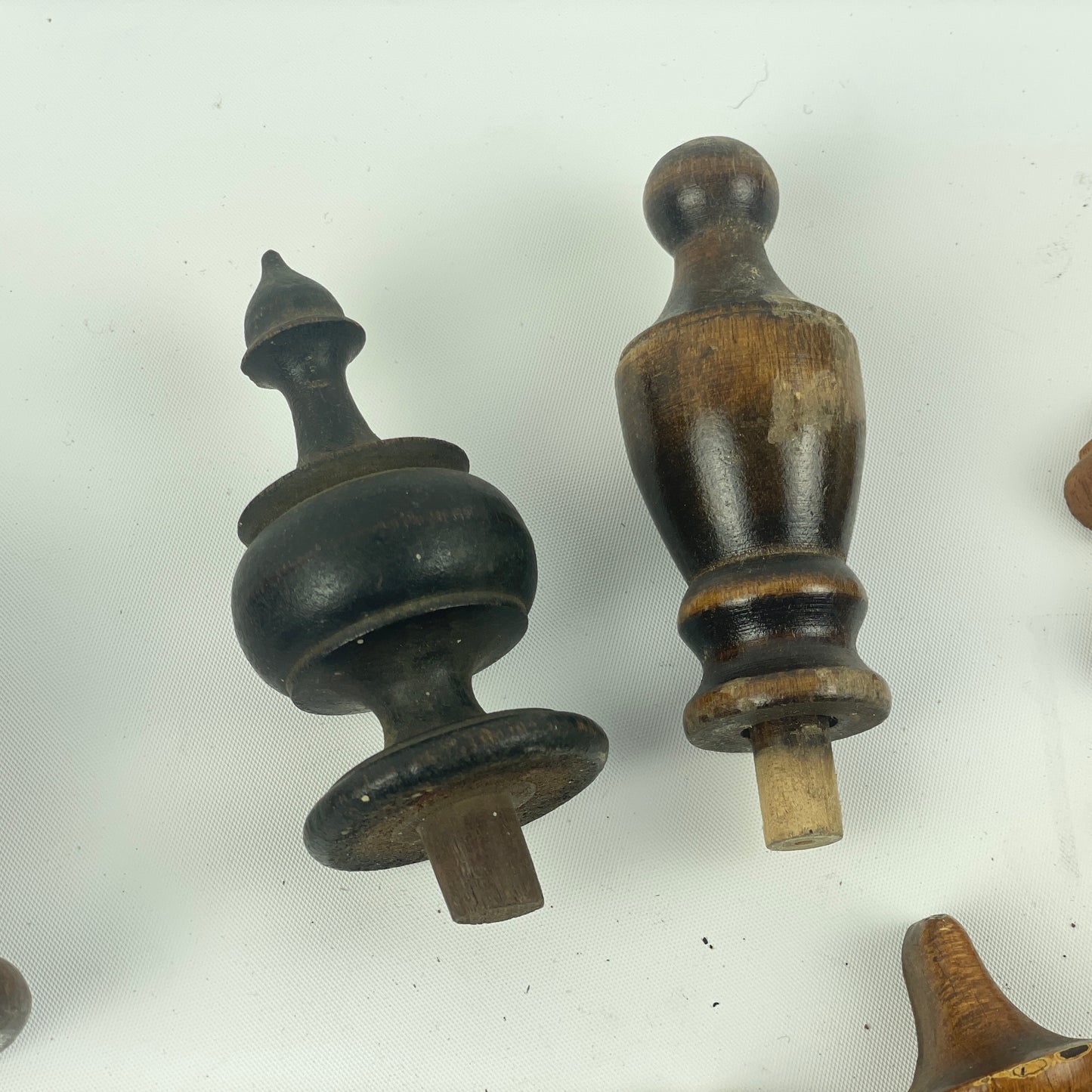 Lot 28 - Clockmaker’s & Clock Collectors Wood Wall Clock Case Finials