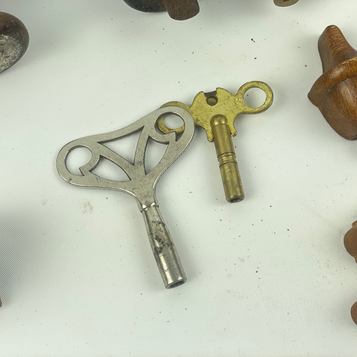 Lot 28 - Clockmaker’s & Clock Collectors Wood Wall Clock Case Finials