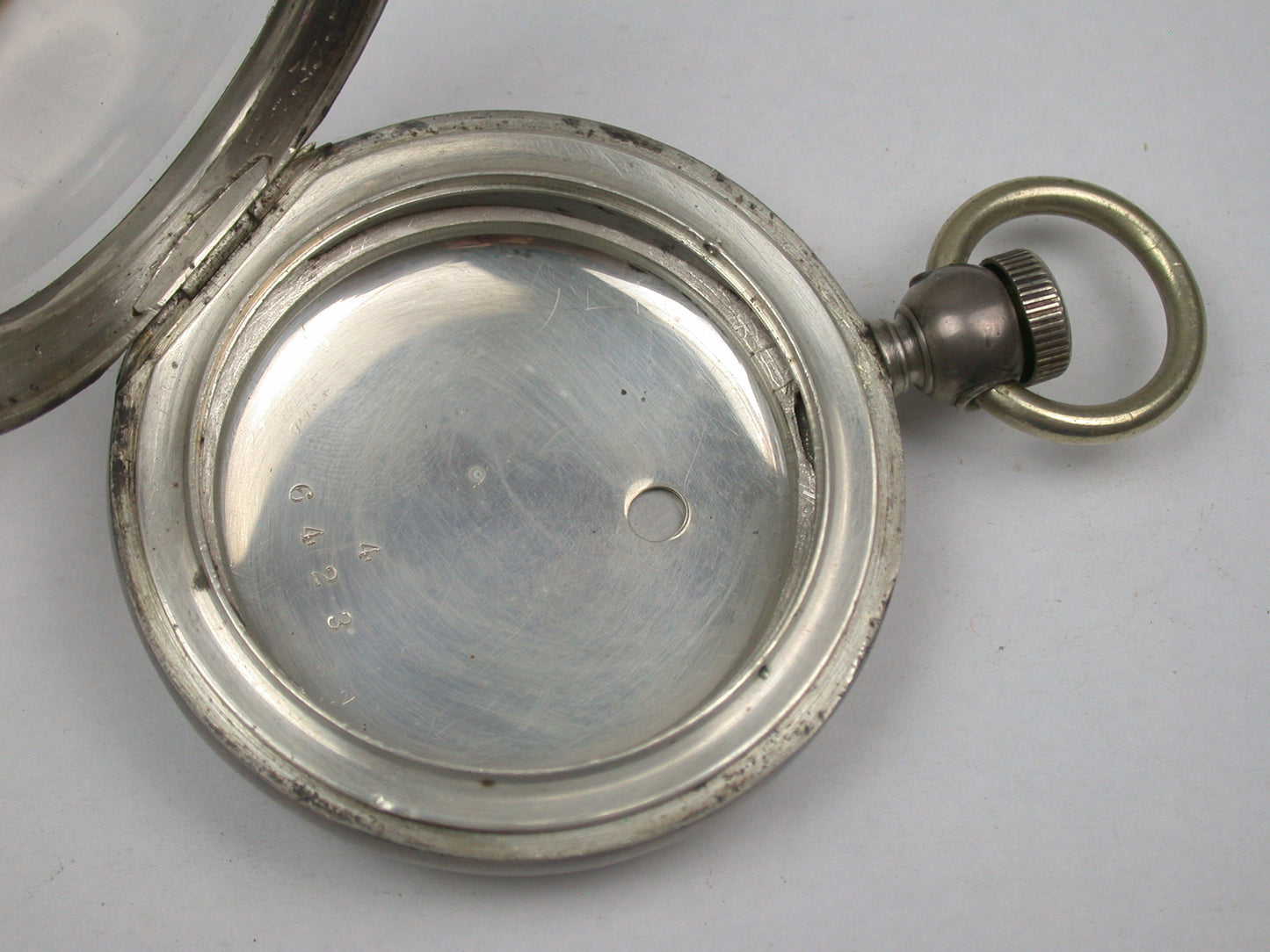 American 18 Size 4 Ounce Coin Silver Pocket Watch Case