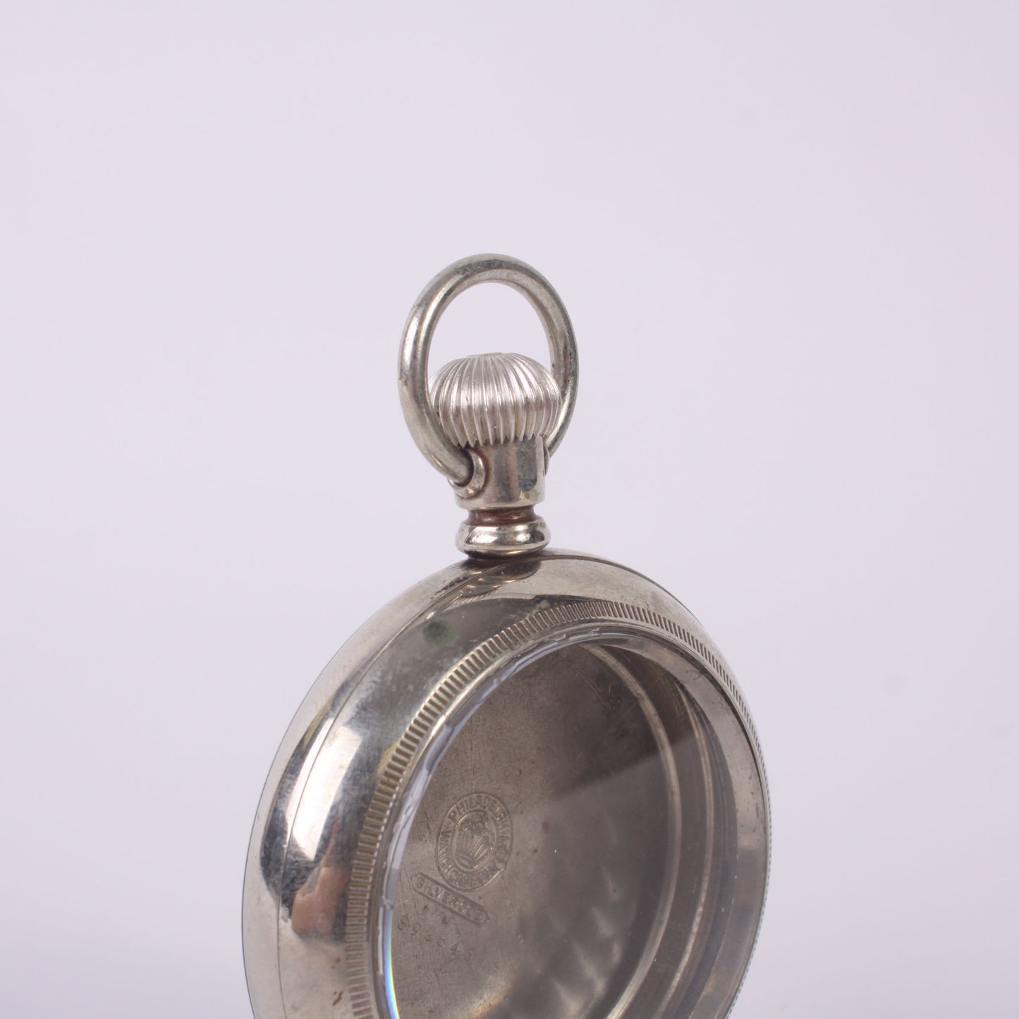 American 18 Size Screw Cover Nickel Pocket Watch Case