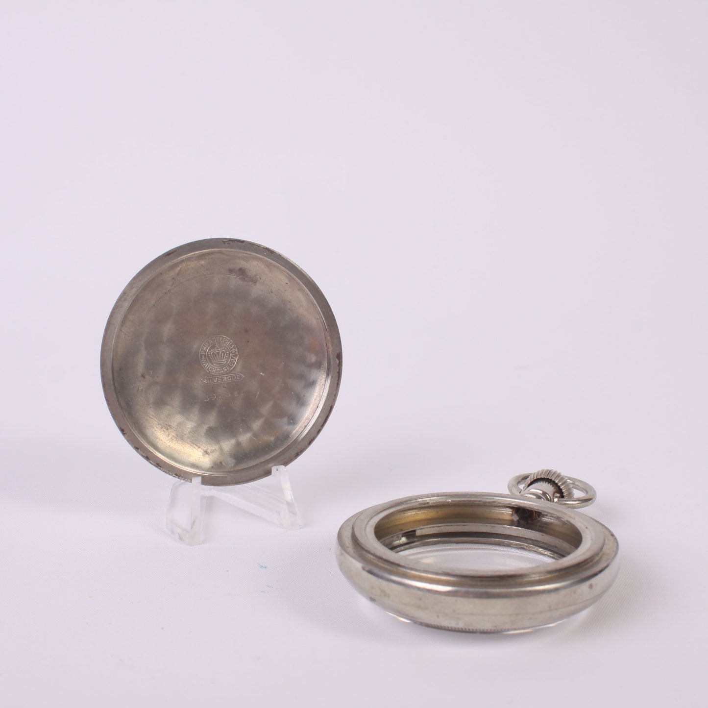 American 18 Size Screw Cover Nickel Pocket Watch Case
