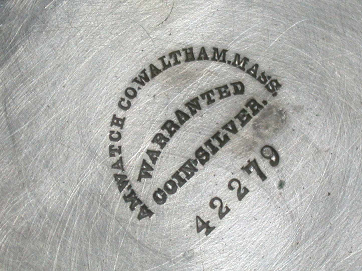 Waltham Factory 4 Ounce Coin Silver Hinged Pocket Watch Case