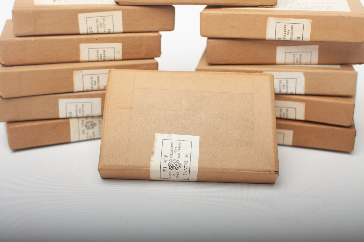 Lot 81- NOS Military Elgin 16 Size Watch Crystals (12) Boxes