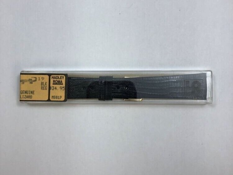 NOS Hadley Roma Men's Genuine Lizard Wristwatch Band