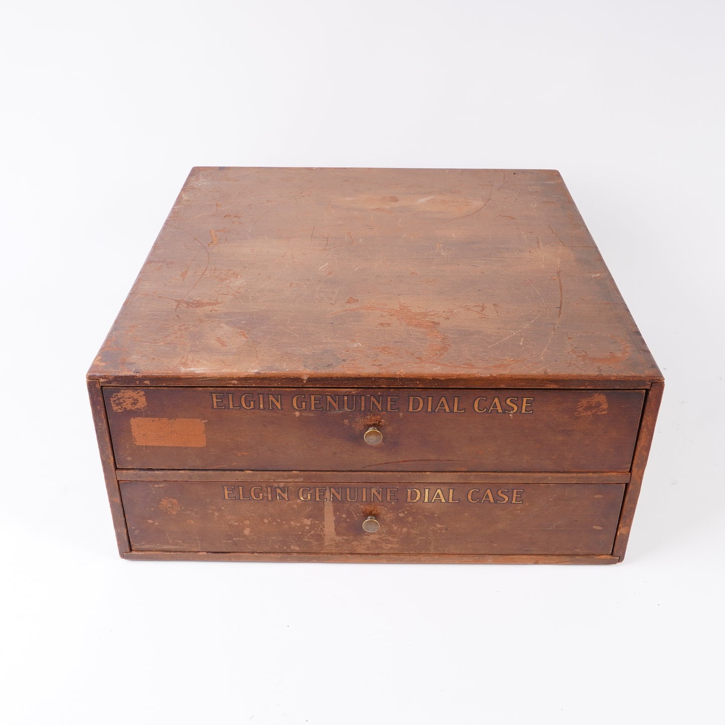 Elgin Wooden Dial Case 2-Drawer Cabinet