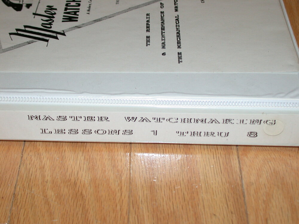 Chicago School of Watchmaking Course, Volumes 1-33