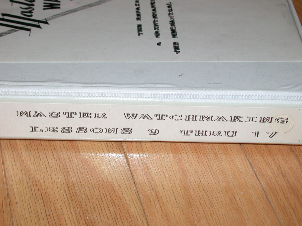 Chicago School of Watchmaking Course, Volumes 1-33