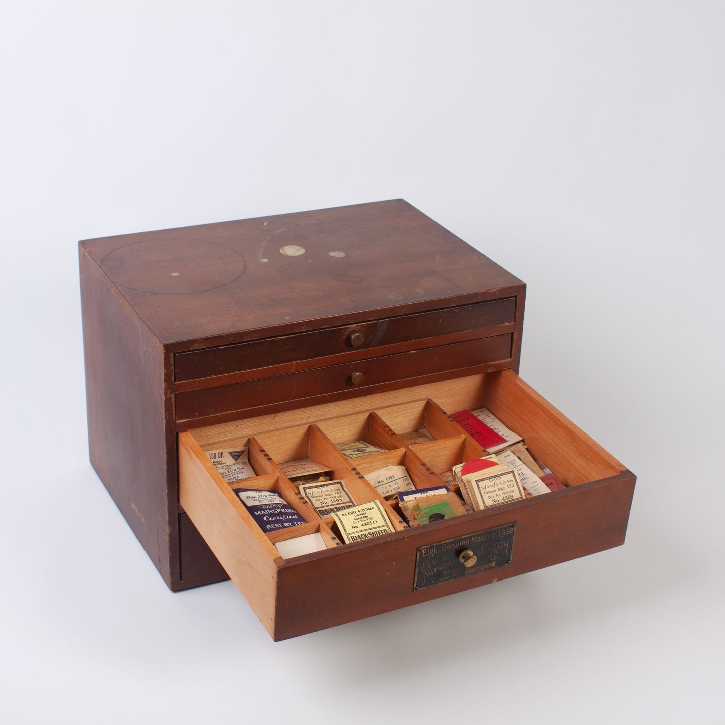 Elgin 4 Drawer Wood Factory Material Cabinet
