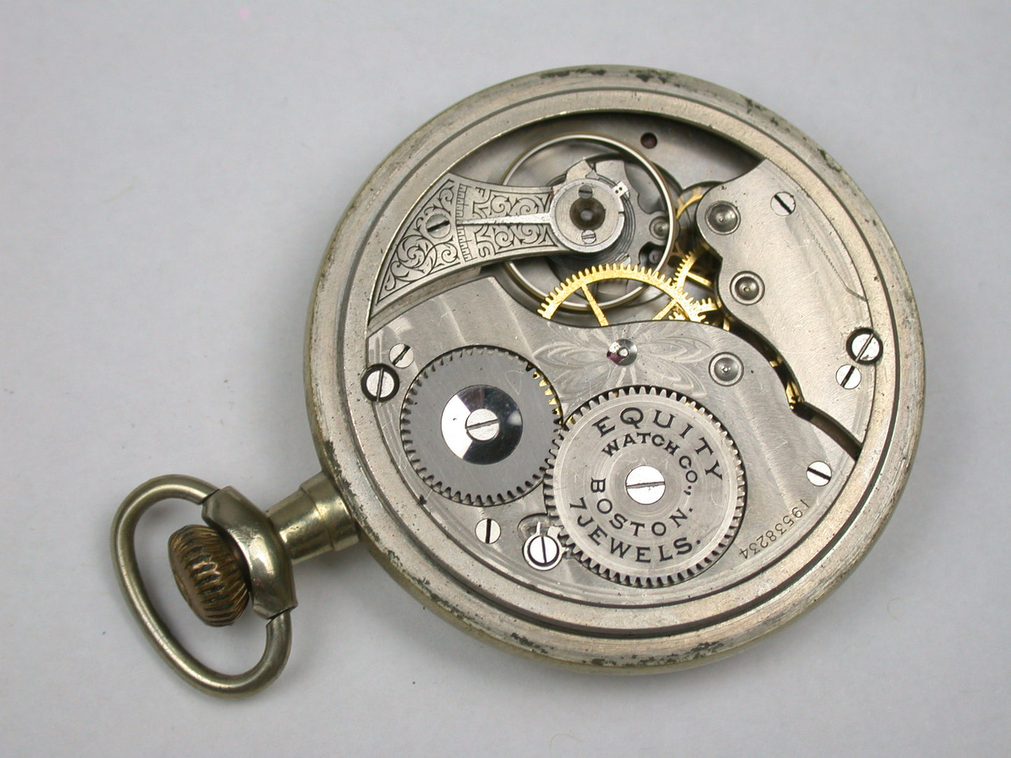 Lot 11- American Equity Boston 16 Size Nickel Open Face Pocket Watch