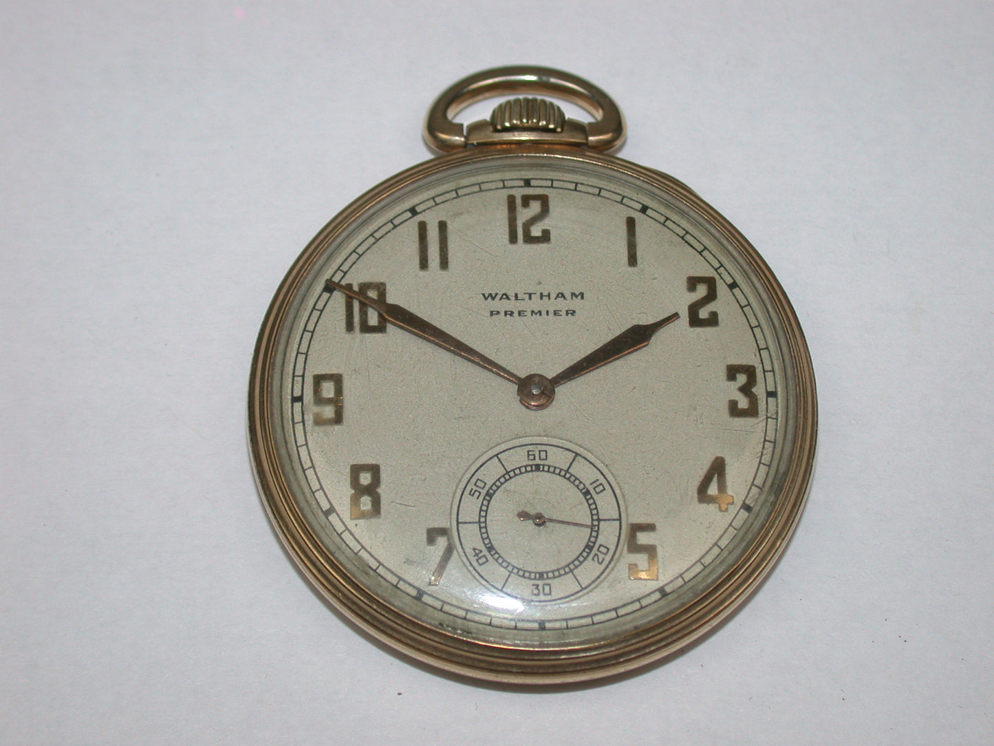 Lot 12- Waltham 10 Size “WALTHAM PREMIER” Open Face Pocket Watch